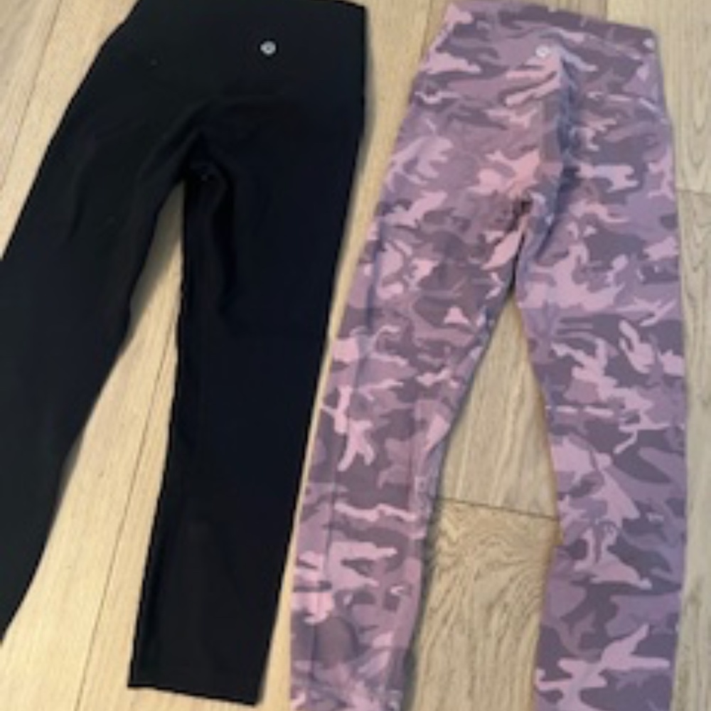 Lululemon tights 2 pairs for one price. Size 2